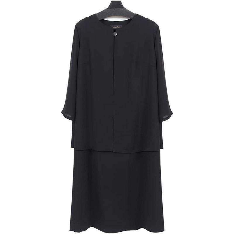 京都スタイル) kyoto style ブラックフォーマル 夏用 サマーフォーマル ワンピース 喪服 M :20230123000009-00487:LINOLALA 通販 (京都スタイル) kyoto style ブラックフォーマル 夏用 サマーフォーマル ワンピース 喪服 L