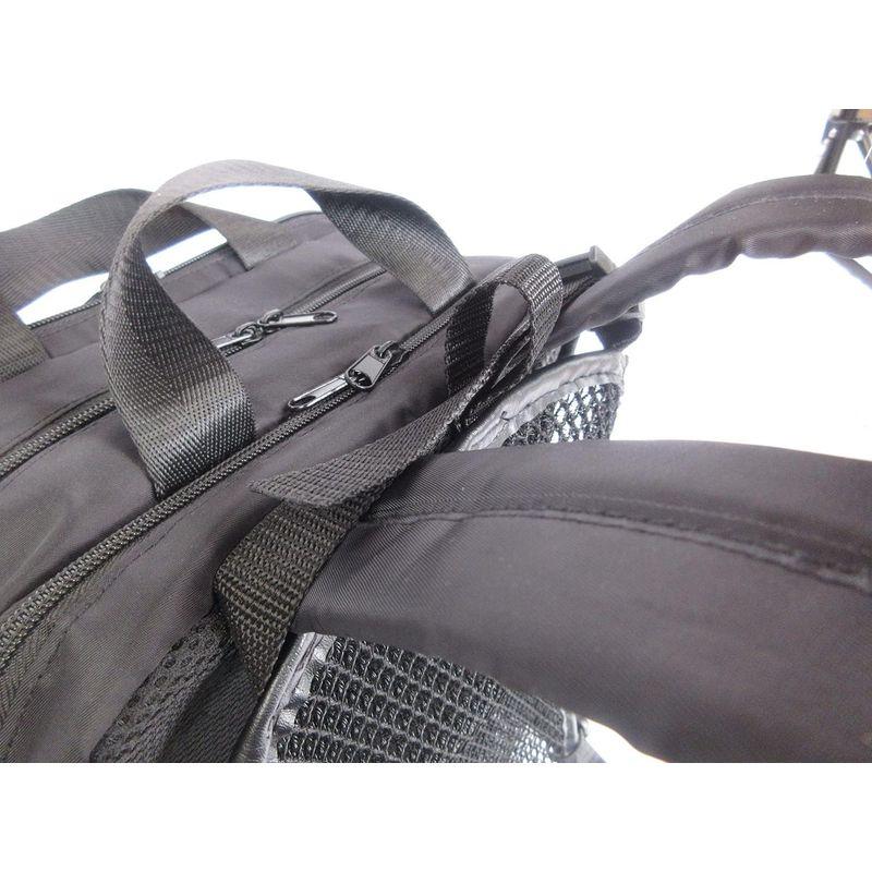 魅力的なビジネスリュック用 バックパック メッシュ 通学 蒸れない 涼しい 通勤 快適 黒 洗える バッグ 