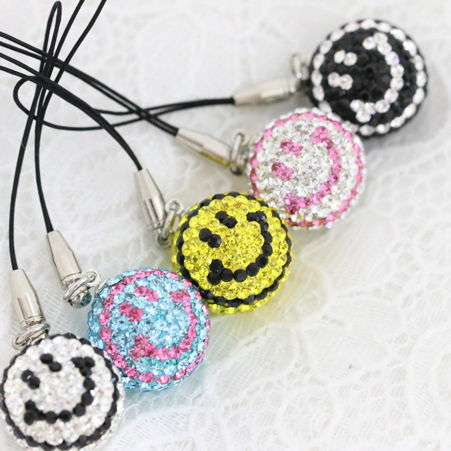 キャンディーボール ストラップ にこちゃん スマイル キーホルダー