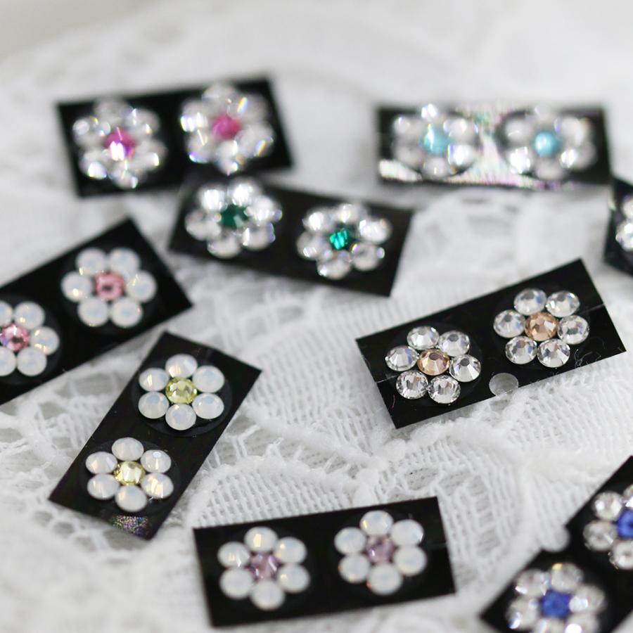 耳つぼジュエリー フラワーシリーズ 2粒 お試し 選べるカラー