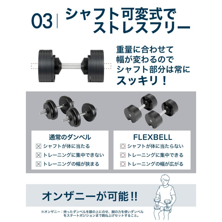 フレックスベル 32kg 2kg刻み 単品 FLEXBELL 可変式 ダンベル ウェイト