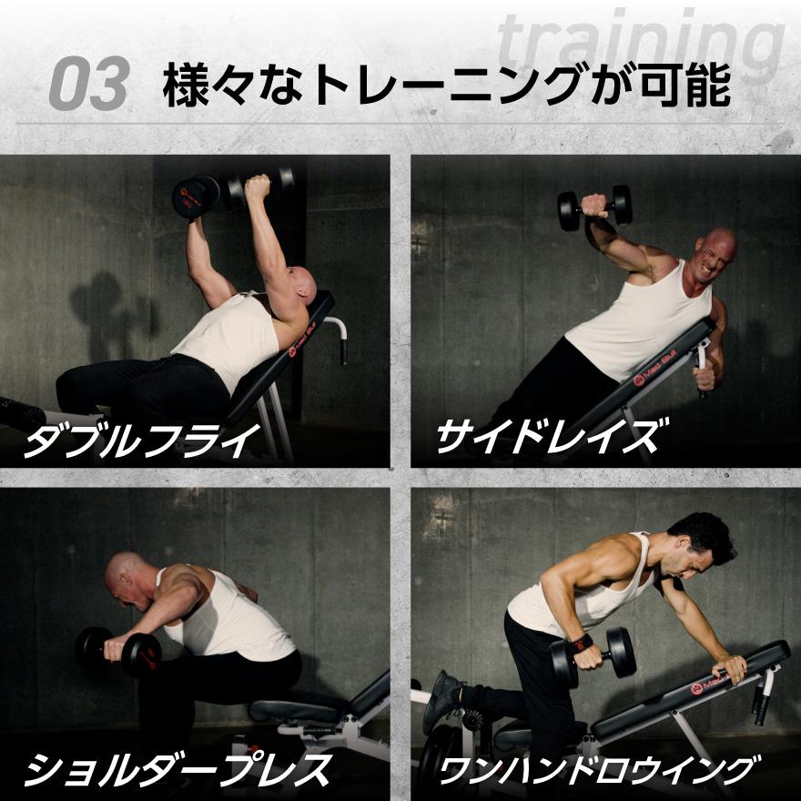 Mad Bull（マッドブル） PU ダンベル 10kg 2個 セット 鉄アレイ ラバー