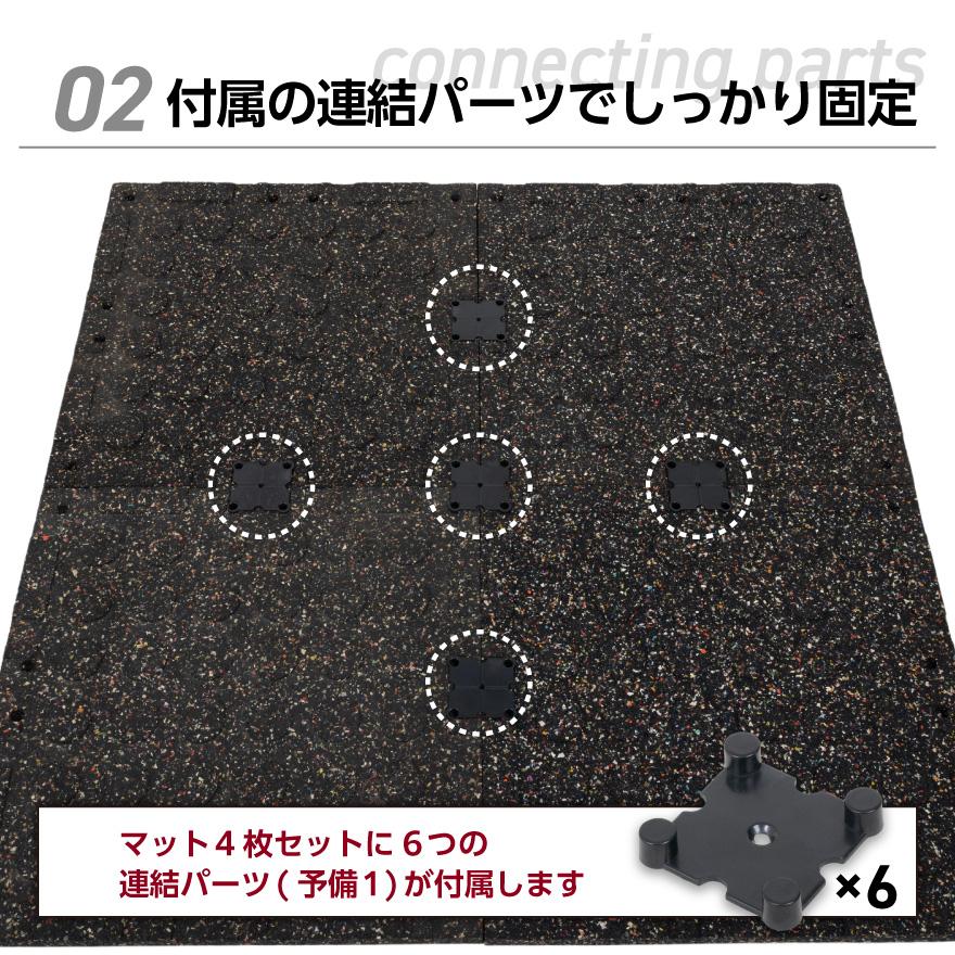 Mad Bull ゴムチップマット 25mm 厚 4枚 セット ジョイント Mad Bull ゴムチップマット 25mm 厚 4枚 セット ジョイント