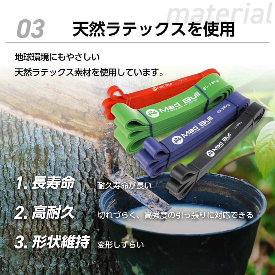 Mad Bull（マッドブル） トレーニングチューブ 4本セット 懸垂チューブ