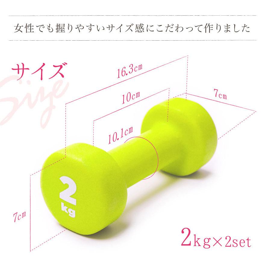 未使用　痛みあり　37.5kgダンベル２個 Lino Mirai（リノミライ） 【箱訳アリ】ダンベル 2kg 2個 セット 女性