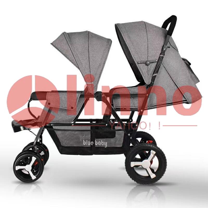 ２人乗りベビーカー スマートライド 二人乗り バギー ベビーカー 双子用ベビーカー 縦型 縦乗り タイヤスリム お出かけ 人気 二人目 第二子 双子 兄弟 姉妹 