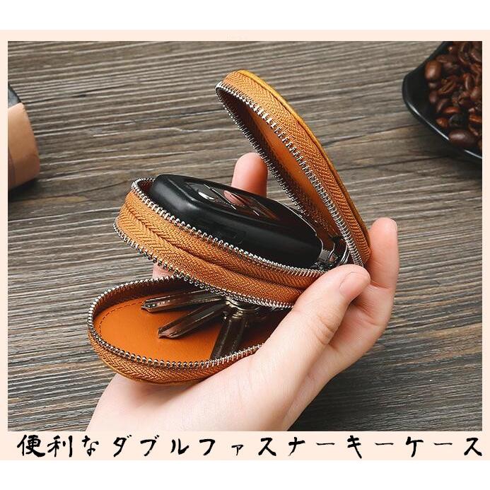 キーケース スマートキーケース レザー 本革 牛革 ファスナータイプ メンズ レディース スマートキーカバー キーホルダー プレゼント ポイント消化 6ysk01 Day One 通販 Yahoo ショッピング
