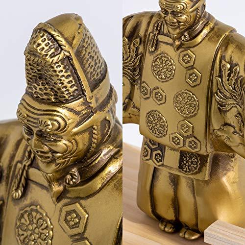 銀雅堂 翁 能舞台＿置物 能 五穀豊穣 家門繁栄 長寿 高岡銅器(おきなのうぶたい) 翁 五穀豊穣 家門繁栄 高岡銅器