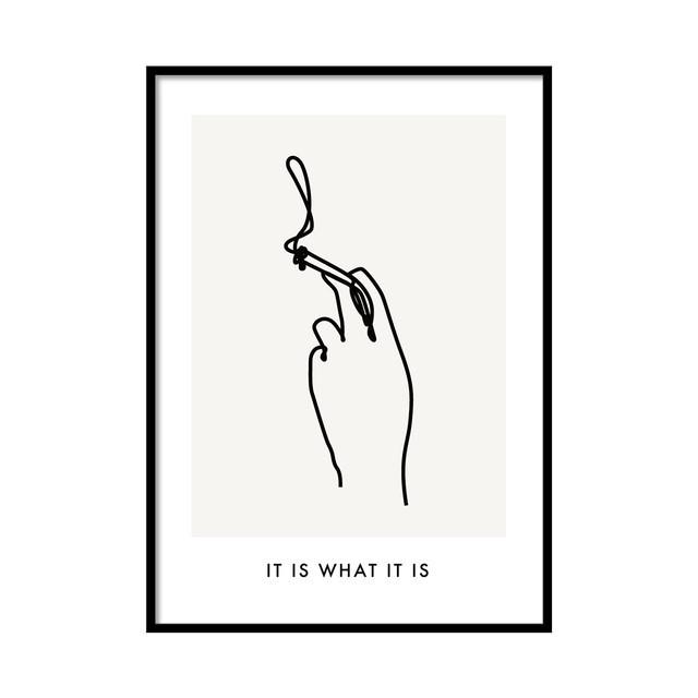 A0008/線画/アートポスター/インテリア/モダン/ウォールデコレーション/壁掛け/アートパネル/たばこ | ブランド登録なし