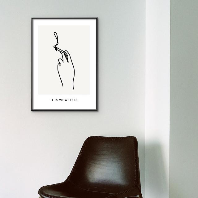 A0008/線画/アートポスター/インテリア/モダン/ウォールデコレーション/壁掛け/アートパネル/たばこ | ブランド登録なし | 01