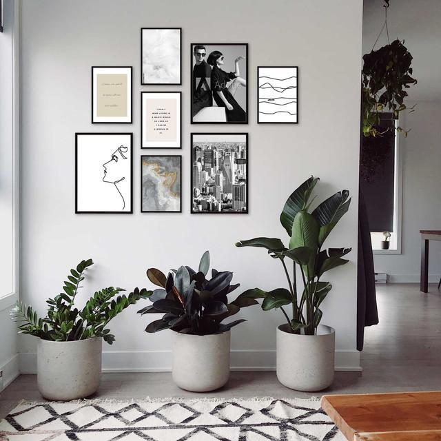 A0013/北欧モダン/アートポスター/インテリア/モダン/ウォールデコレーション/壁掛け/アートパネル/抽象/線画 | ブランド登録なし | 01