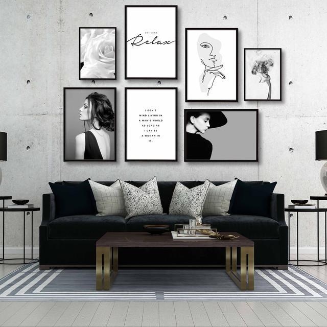 A0054/線画/アートポスター/インテリア/モダン/ウォールデコレーション/壁掛け/アートパネル | ブランド登録なし | 02