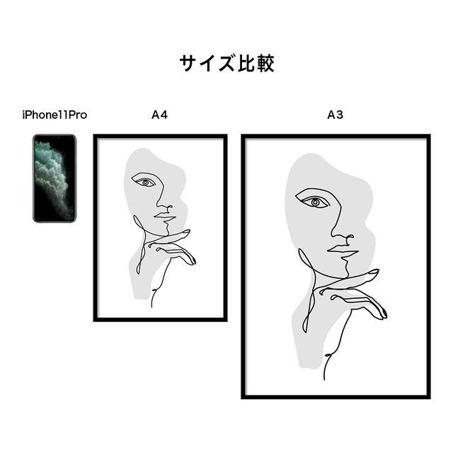 A0054/線画/アートポスター/インテリア/モダン/ウォールデコレーション/壁掛け/アートパネル | ブランド登録なし | 05