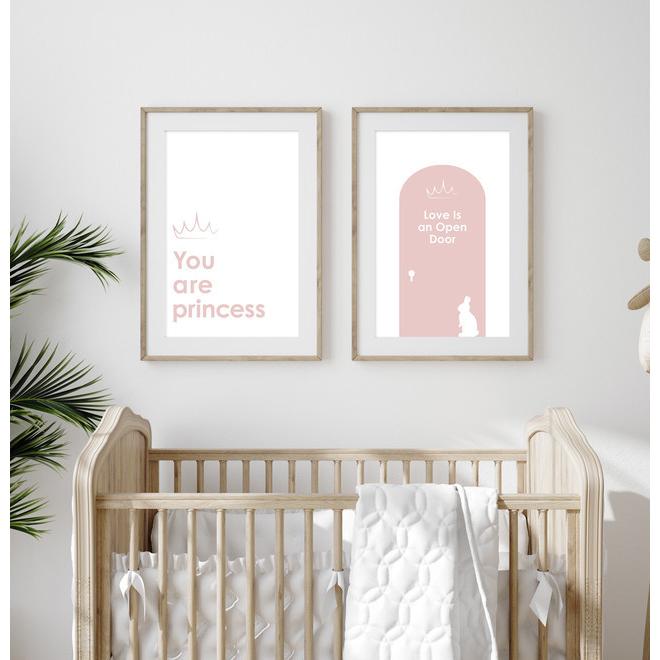 A0079/文字/アートポスター/インテリア/モダン/ウォールデコレーション/壁掛け/アートパネル/うさぎ/動物 | ブランド登録なし | 01