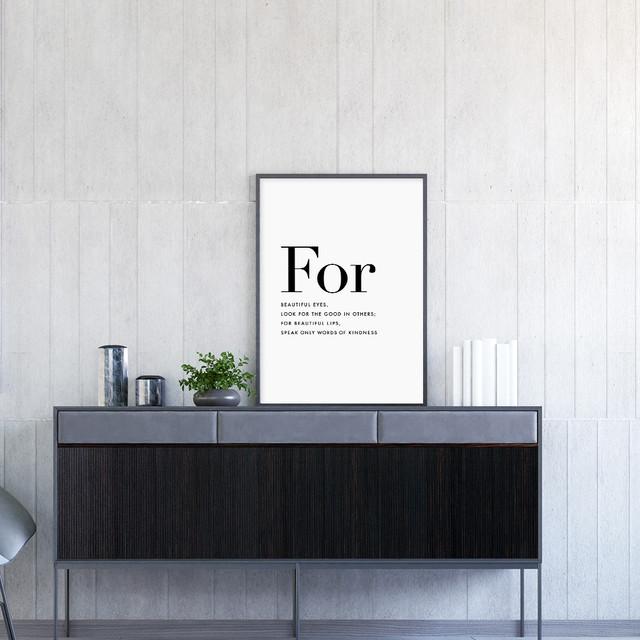 A0080/文字/アートポスター/インテリア/モダン/ウォールデコレーション/壁掛け/アートパネル/英文 | ブランド登録なし | 02