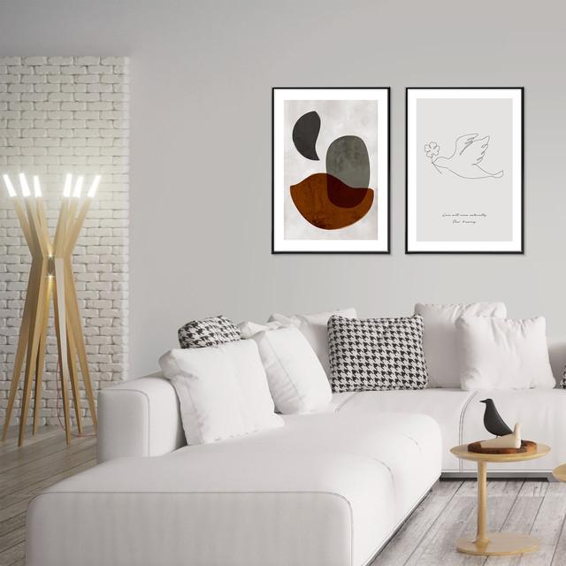 A0098/線画/アートポスター/インテリア/モダン/ウォールデコレーション/壁掛け/アートパネル/鳥 | ブランド登録なし | 04