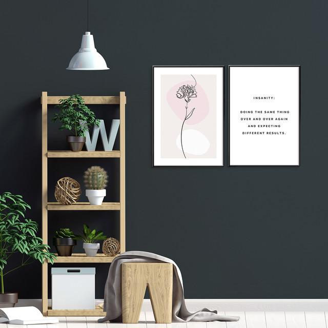 A0112/線画/アートポスター/インテリア/モダン/ウォールデコレーション/壁掛け/アートパネル/カーネーション | ブランド登録なし | 01