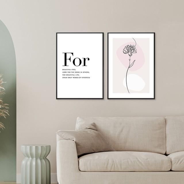 A0112/線画/アートポスター/インテリア/モダン/ウォールデコレーション/壁掛け/アートパネル/カーネーション | ブランド登録なし | 02