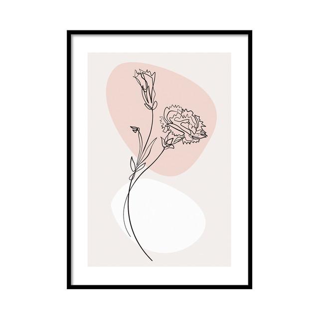 A0113/線画/アートポスター/インテリア/モダン/ウォールデコレーション/壁掛け/アートパネル/カーネーション | ブランド登録なし