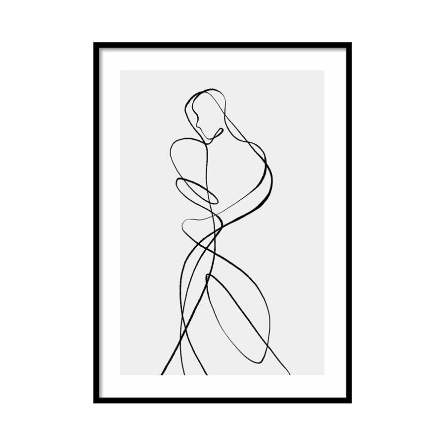 A0120/線画/アートポスター/インテリア/モダン/ウォールデコレーション/壁掛け/アートパネル/抽象 | ブランド登録なし