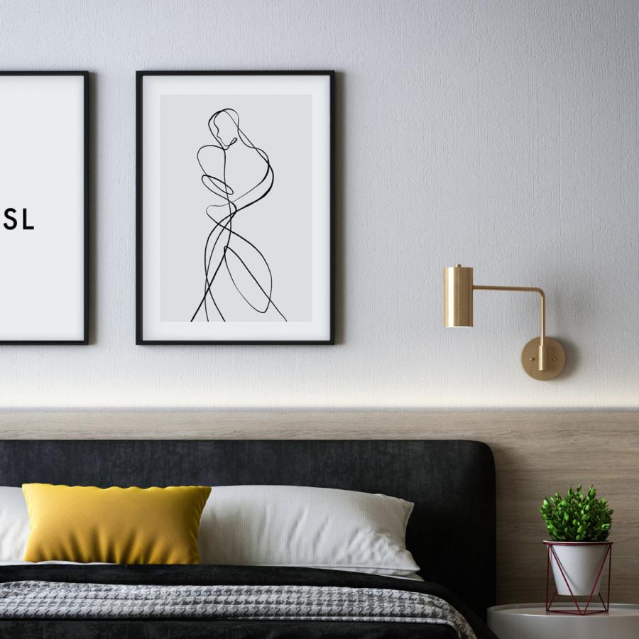 A0120/線画/アートポスター/インテリア/モダン/ウォールデコレーション/壁掛け/アートパネル/抽象 | ブランド登録なし | 01
