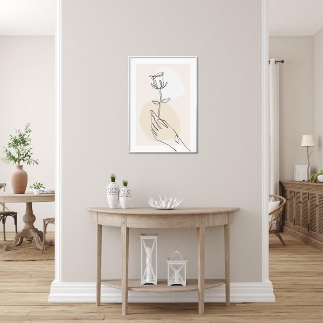 A0121/線画/アートポスター/インテリア/モダン/ウォールデコレーション/壁掛け/アートパネル/花/ボタニカル | ブランド登録なし | 02