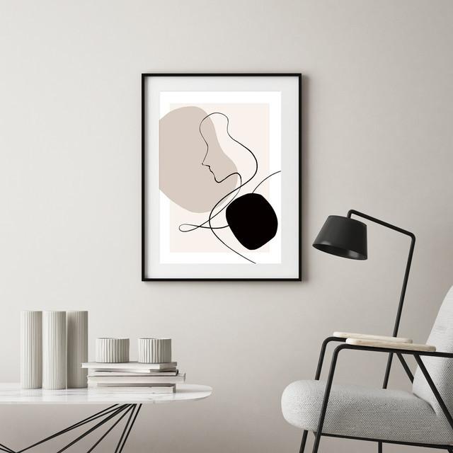 A0122/線画/アートポスター/インテリア/モダン/ウォールデコレーション/壁掛け/アートパネル/抽象 | ブランド登録なし | 01