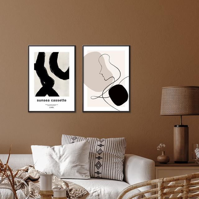 A0122/線画/アートポスター/インテリア/モダン/ウォールデコレーション/壁掛け/アートパネル/抽象 | ブランド登録なし | 02