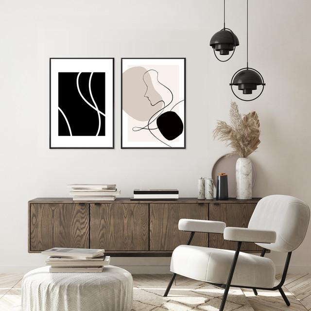 A0122/線画/アートポスター/インテリア/モダン/ウォールデコレーション/壁掛け/アートパネル/抽象 | ブランド登録なし | 03