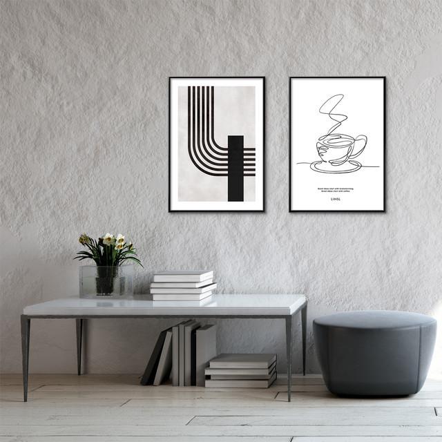 A0123/線画/アートポスター/インテリア/モダン/ウォールデコレーション/壁掛け/アートパネル/コーヒー | ブランド登録なし | 02