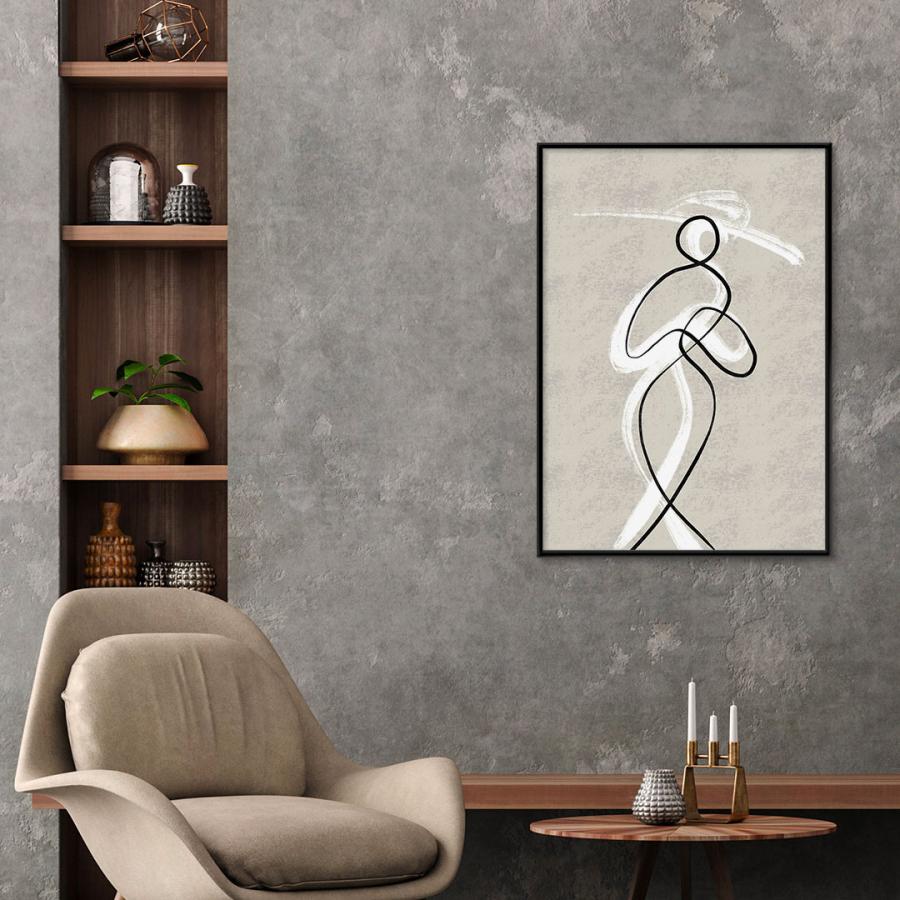 A0197/線画/アートポスター/インテリア/モダン/ウォールデコレーション/壁掛け/アートパネル | ブランド登録なし | 01