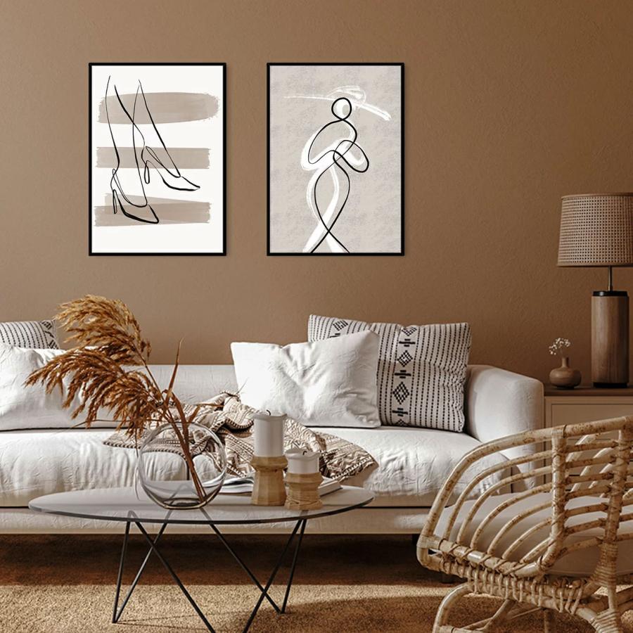 A0197/線画/アートポスター/インテリア/モダン/ウォールデコレーション/壁掛け/アートパネル | ブランド登録なし | 05