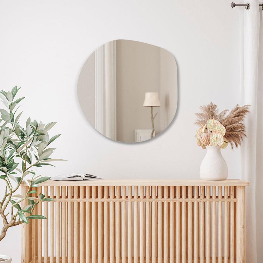 ウェーブミラー/ニュアンスミラー/インテリア/鏡/壁掛け/北欧モダン