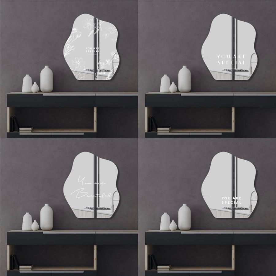 ウェーブミラー/ニュアンスミラー/インテリア/鏡/壁掛け/北欧モダン