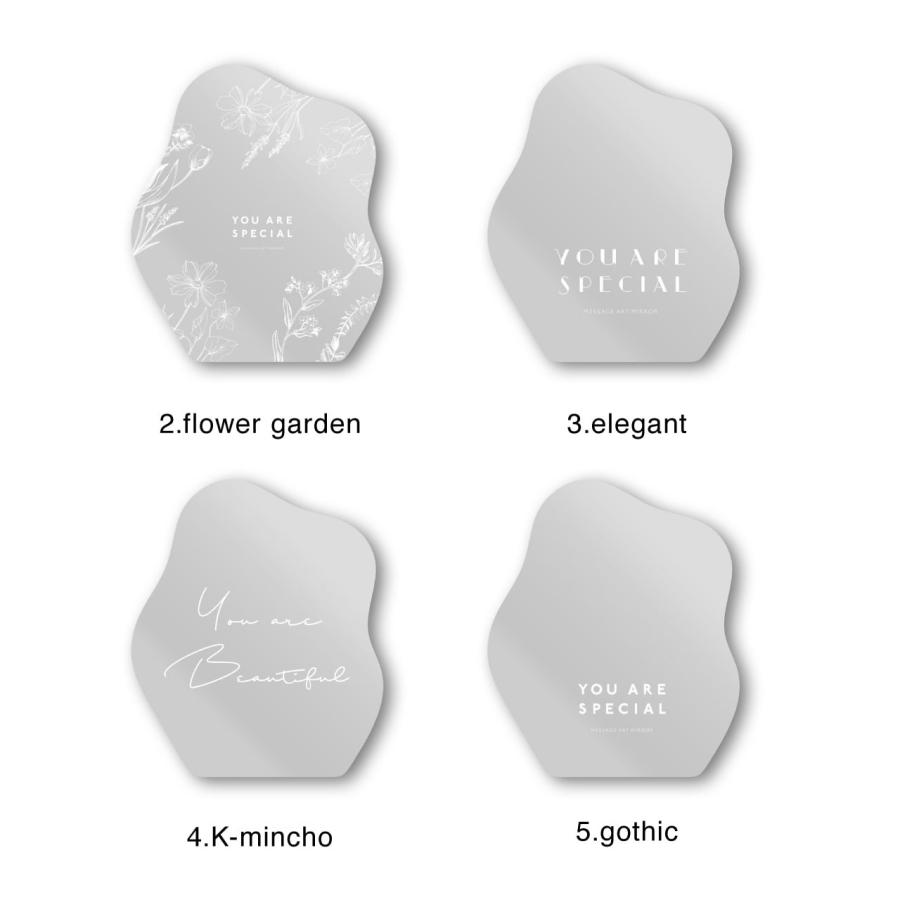 ウェーブミラー/ニュアンスミラー/インテリア/鏡/壁掛け/北欧モダン/飛散防止/リンスル/G0013 | ブランド登録なし | 12