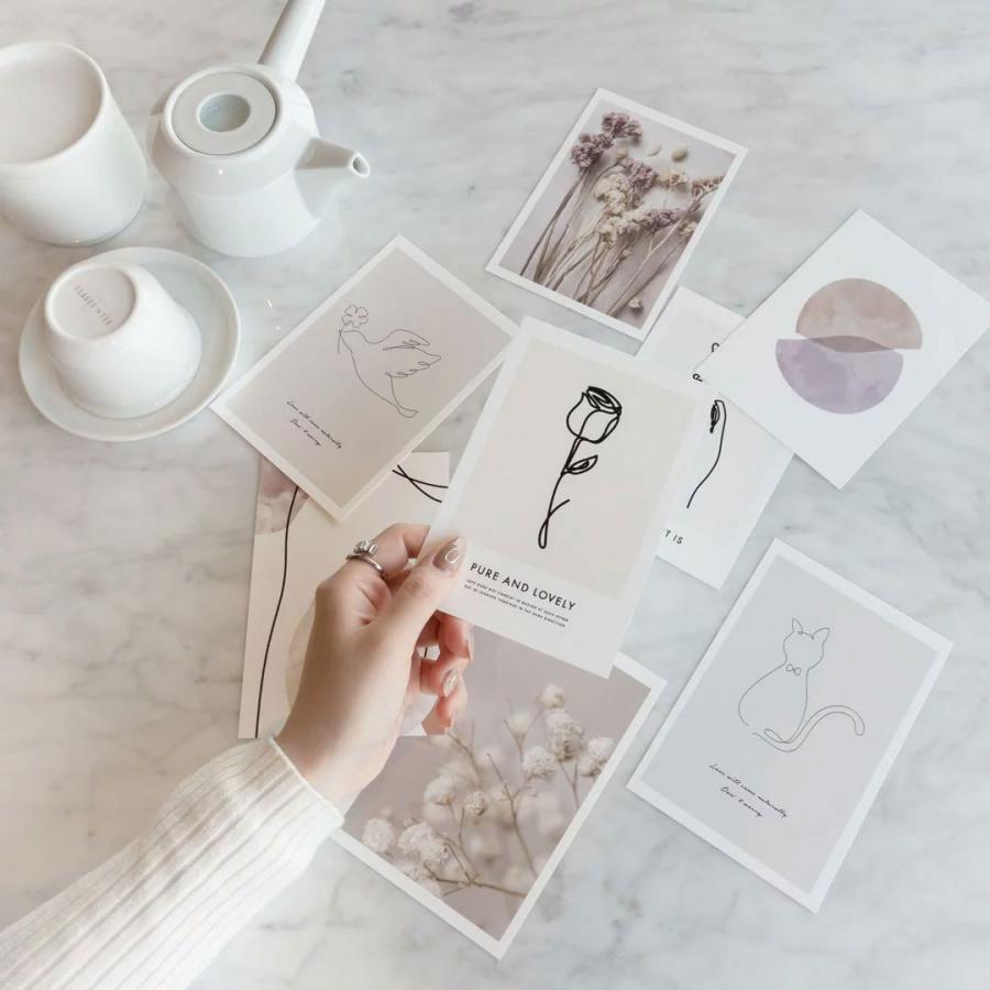 全１０種 ミニポスター4枚組　おしゃれ 韓国 インテリア アートポスター 北欧 はがきサイズ LINSL リンスル | ブランド登録なし | 11