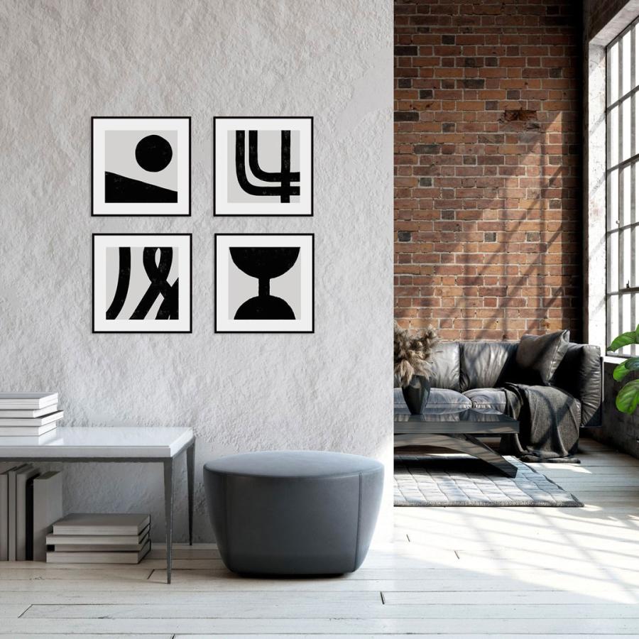 アートポスター 正方形 29.7cm フレーム付き 選べるポスター 北欧モダン LINSL 日本製 | ブランド登録なし | 02