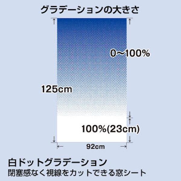 目隠し Uvカットフィルム 飛散防止 ウインドウデコレーション 白ドット グラデーション M Mst5131m プチリフォーム商店街 通販 Yahoo ショッピング