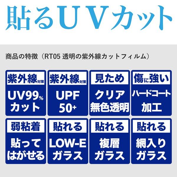 窓 UVカットフィルム 紫外線カット 透明 すっきりクリア 99 UVカットシート 92×2m RT05Lプチリフォーム商店街 通販