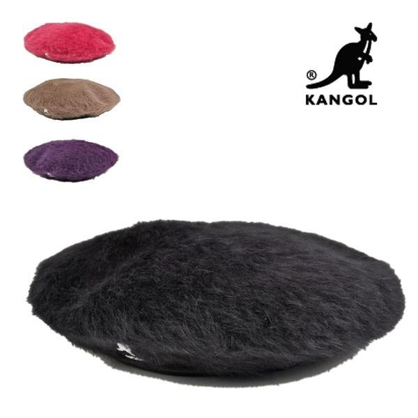 KANGOL（カンゴール） 【限定セール】 ベレー帽 ファー 黒 ピンク