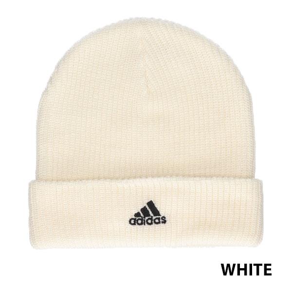 adidas（アディダス） アクリル ワッチ 折り返し ニット帽 黒 グレー