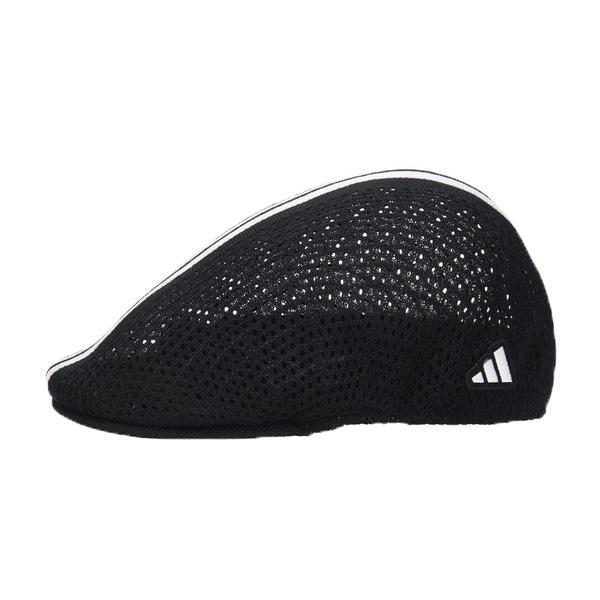 THEREDTHREAD ハンチング帽　ブラック×ホワイト adidas（アディダス） サーモメッシュ ハンチング帽 鳥打帽 ブラック