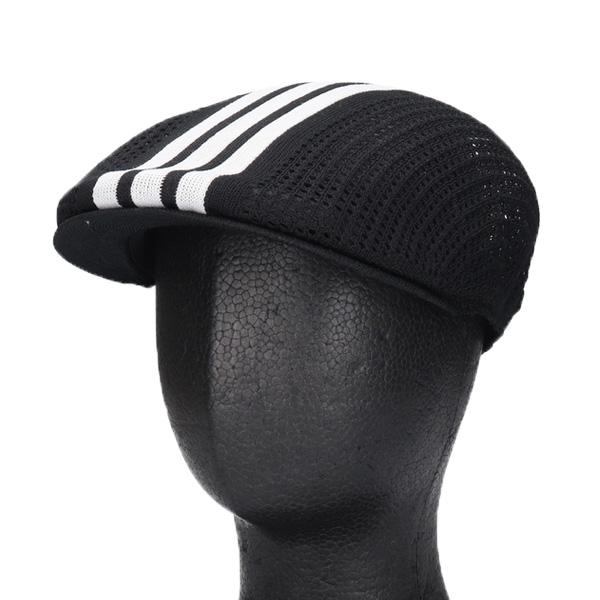 THEREDTHREAD ハンチング帽　ブラック×ホワイト adidas（アディダス） サーモメッシュ ハンチング帽 鳥打帽 ブラック