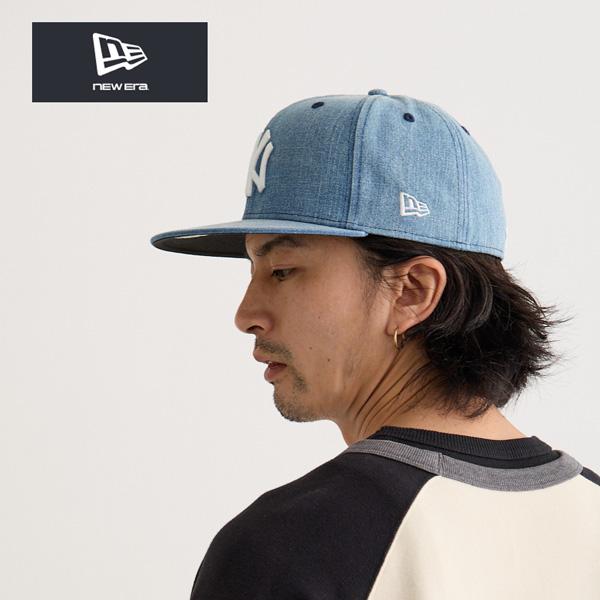 59FIFTY ニューエラ デニム キャップ ウォッシュドデニム ブルー