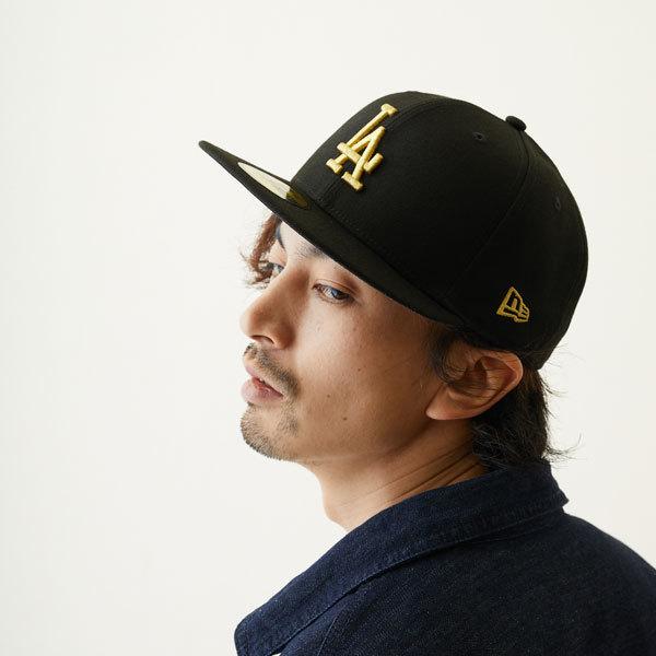 ニューエラ 59FIFTY キャップ la ロサンゼルス ドジャース 黒 ブラック 白 ホワイト ゴールド グレー ベージュ MLB newera｜lion-do｜12