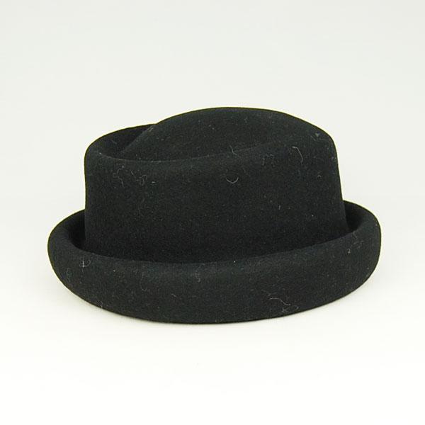 【超美品】　ラグアンドボーン rag & bone ウールハット 黒 女優ハット ウール100% ベルト付女優帽（ハット）｜Little＆More（リトル