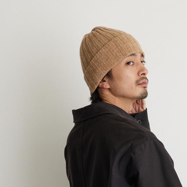 限定セール】 エディ カシミヤ 混ニットキャップ 秋冬 ニット帽 メンズ