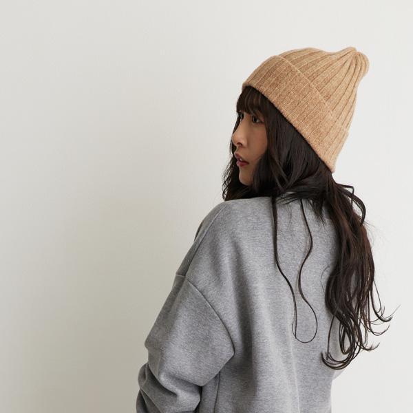 THE EDOONI ベージュ ニット帽 ミュウミュウ Miu Miu ニット帽 ビーニー カシミア ベージュ