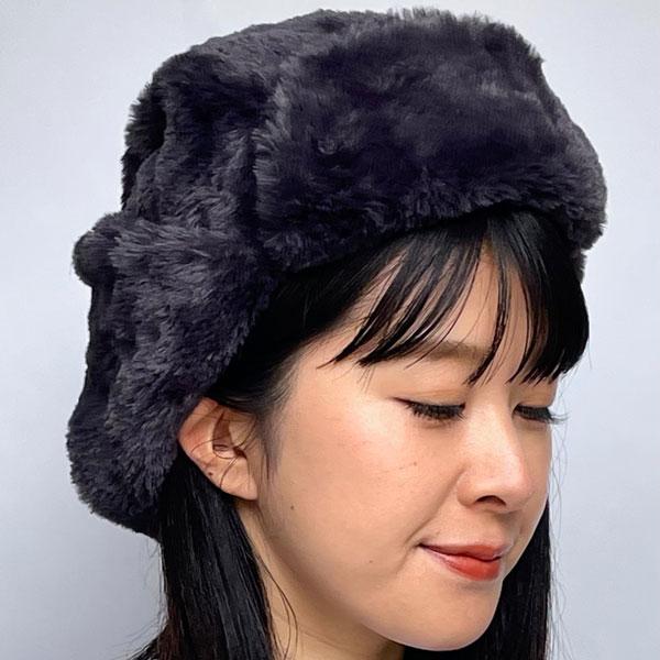 新品未使用★リアルミンクファー トーク帽 ロシア帽 黒 60㎝ 調節可能 男性◎ メンズファーハット 冬用 リアルファーハット 暖かいロシア産