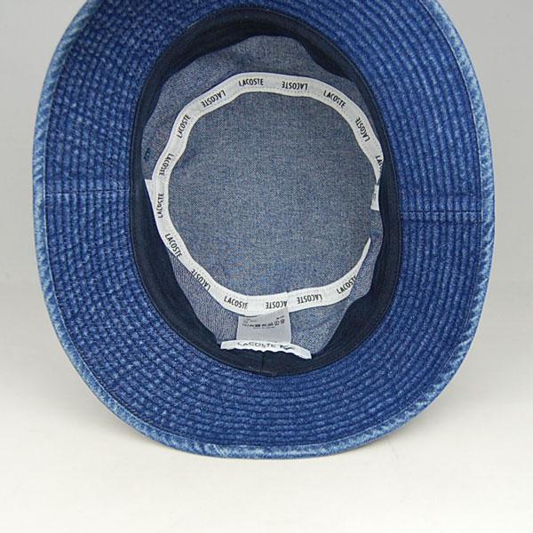 LACOSTE（ラコステ） デニム バケットハット L1262 LACOSTE バケハ